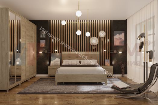 Кровать КР-2073  (1,6х2,0) с мягким изголовьем Мелисса