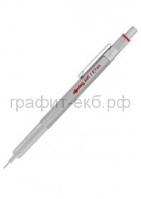 Карандаш мех.0.7мм Rotring 600 серебристый 1904444