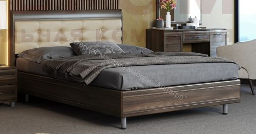 Кровать КР-2853 (1,6х2,0) с мягким изголовьем Мелисса