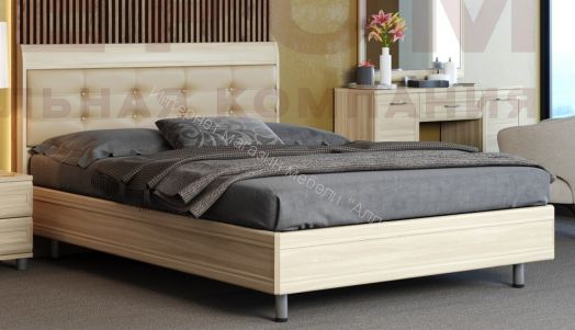 Кровать КР-2853 (1,6х2,0) с мягким изголовьем Мелисса