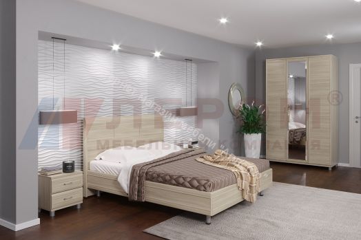 Кровать КР-2804 (1,8х2,0)с жестким изголовьем Мелисса