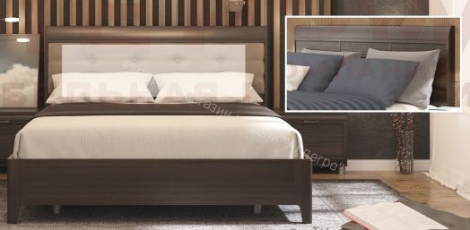 Кровать КР-2861  (1,2х2,0) с  жестким изголовьем Мелисса