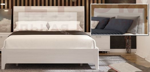 Кровать КР-2861  (1,2х2,0) с  жестким изголовьем Мелисса