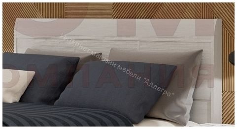 Кровать КР-2861  (1,2х2,0) с  жестким изголовьем Мелисса