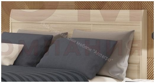 Кровать КР-2861  (1,2х2,0) с  жестким изголовьем Мелисса