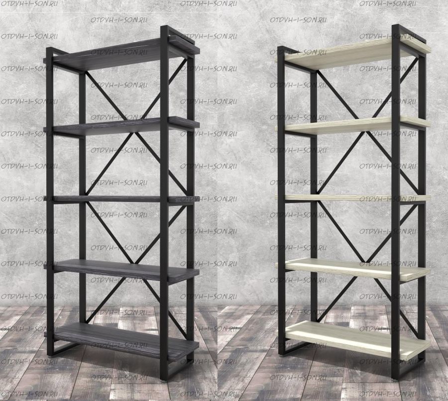 Стеллаж Лофт 80х182-2 (88х34х182)