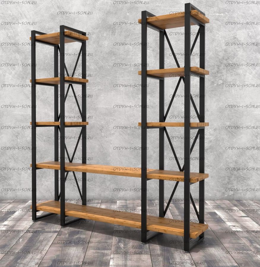 Стеллаж Лофт 160х182-4 (168х34х182)