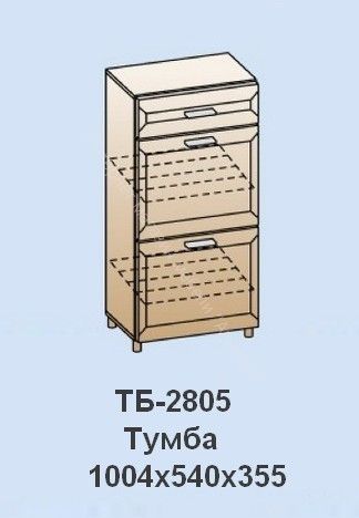 Тумба-обувница ТБ-2805 Мелисса Снежный ясень