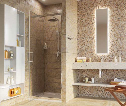 Душевая дверь в нишу WasserKRAFT Salm 27I04