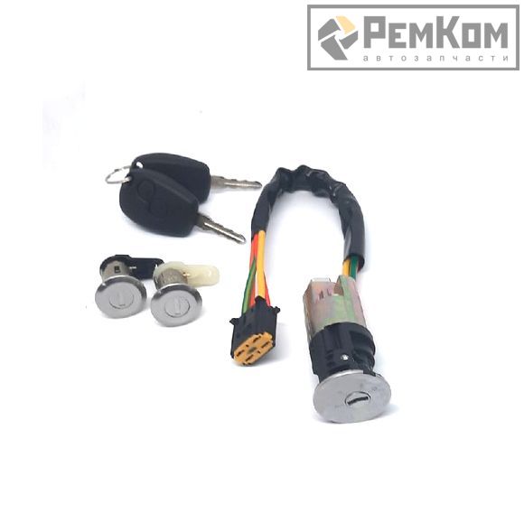 RK04190 * 806019912R * Выключатель зажигания для а/м LAR, Renault Logan, Sandero, компл. 2 личинки дверей + 2 ключа