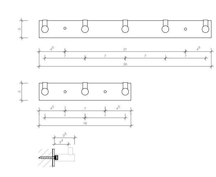 Крючок в ванную Decor Walther BA HAK 05306 схема 2