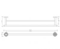Полотенцедержатель Decor Walther BA HTD 05317 схема 2
