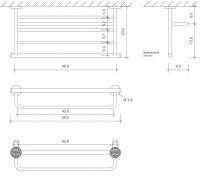 Полотенцедержатель Decor Walther BA KHT 05318 схема 2