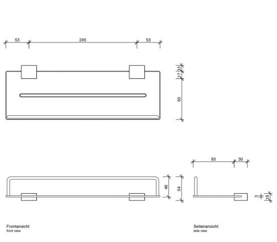 Полка для душа Decor Walther BK DA 08484 ФОТО