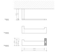 Держатель для туалетной бумаги Decor Walther BK TPH 05905 схема 2