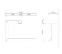 Полотенцедержатель Decor Walther BQ KHT 05706 схема 1