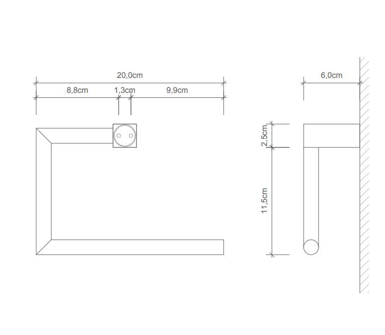 Полотенцедержатель Decor Walther BQ KHT 05706 схема 1