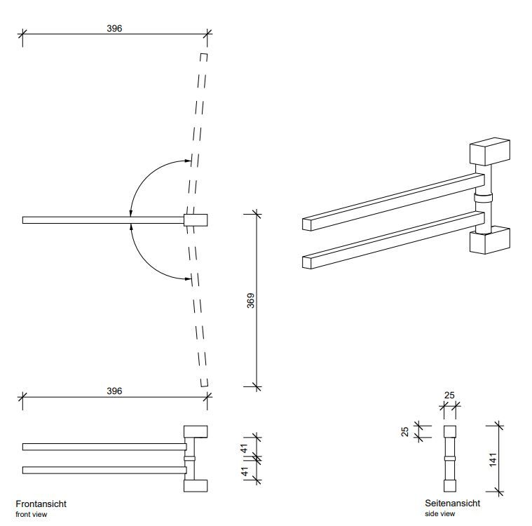 Полотенцедержатель Decor Walther BQ KHT 05707 схема 1