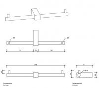 Держатель для туалетной бумаги Decor Walther BQ TPH 05710 схема 1