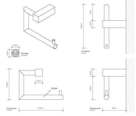 Держатель туалетной бумаги Decor Walther BQ TPH 05711 ФОТО