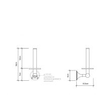 Держатель туалетной бумаги Decor Walther CL ERH 05134 схема 3