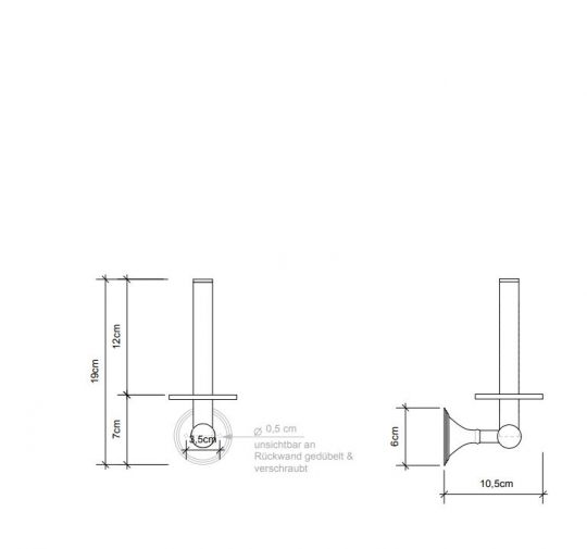 Держатель туалетной бумаги Decor Walther CL ERH 05134 ФОТО