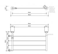 Полотенцедержатель Decor Walther CL HTA 05125 схема 3