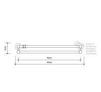 Держатель для полотенца Decor Walther CL HTD 05105 схема 3