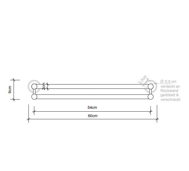 Держатель для полотенца Decor Walther CL HTD 05105 схема 3