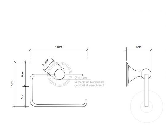 Держатель туалетной бумаги Decor Walther CL TPH 05108 ФОТО