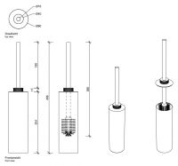 Щётка для унитаза Decor Walther Club SBG 08545 схема 5