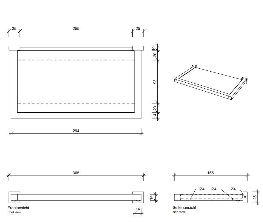 Полка Decor Walther CO GLA 05608 схема 5