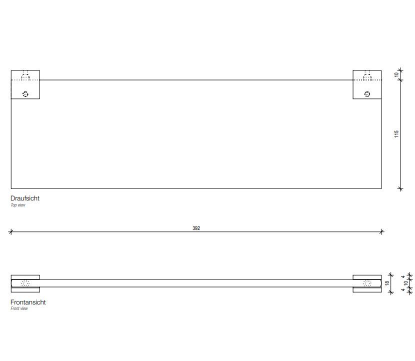 Полка Decor Walther CO GLA 05609 40x12 схема 5