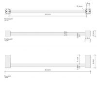 Держатель полотенец Decor Walther CO HTE 05601 схема 6