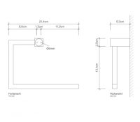 Держатель для туалетной бумаги Decor Walther CO HTR 05606 схема 5