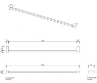 Полотенцедержатель Decor Walther CO KHT 05603/80 схема 1