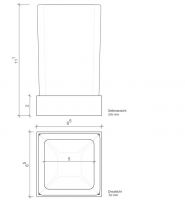 Стакан для зубных щёток Decor Walther CO SMG 05625 схема 5