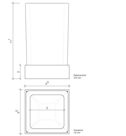 Стакан для зубных щёток Decor Walther CO SMG 05625 ФОТО