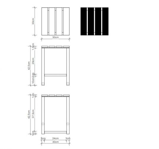 Табурет в душ Decor Walther DW 05036 ФОТО