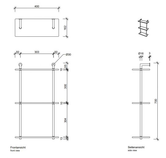 Полка для ванной комнаты Decor Walther DW 07015 ФОТО