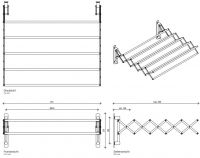 Держатель полотенец Decor Walther DW 07034 схема 1