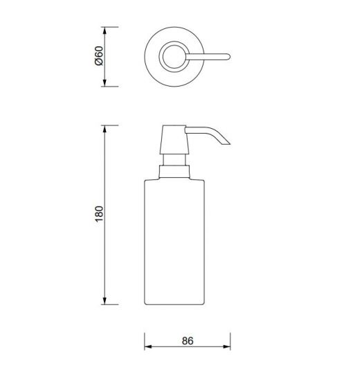 Диспенсер для жидкого мыла Decor Walther DW 08204 ФОТО