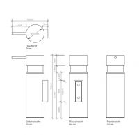 Диспенсер для жидкого мыла Decor Walther DW 08436 схема 1