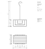 Полка для душа Decor Walther DW 08479 18.5x12.5x35 схема 1