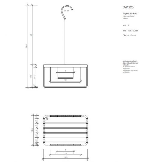 Полка для душа Decor Walther DW 08479 18.5x12.5x35 ФОТО