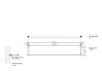 Настенный полотенцедержатель Decor Walther MK THE 05208 45х7.2 схема 6