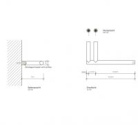 Держатель туалетной бумаги Decor Walther MK TPH 05202 схема 6