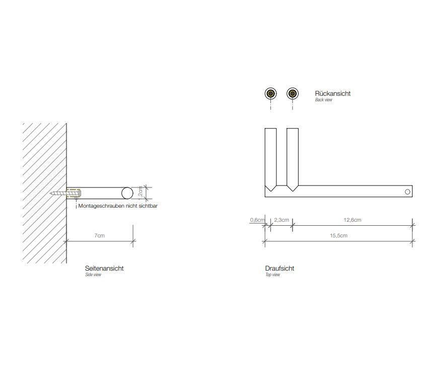 Держатель туалетной бумаги Decor Walther MK TPH 05202 схема 6