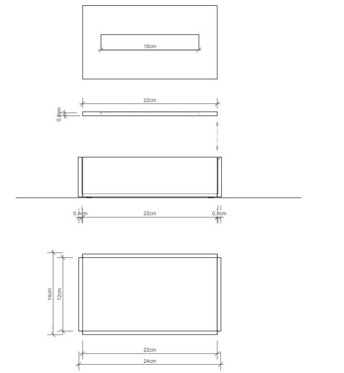 Диспенсер для бумажных полотенец Decor Walther SKY KB 09817 схема 1