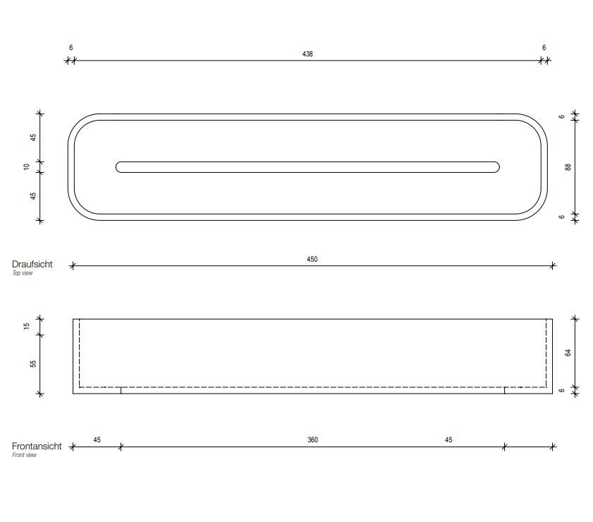 Универсальный контейнер для ванной комнаты Decor Walther Stone SCT 09737 схема 1